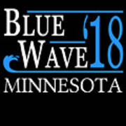 Blue Wave Minnesota Vote Democrat Poster