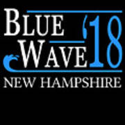 Blue Wave New Hampshire Vote Democrat Poster