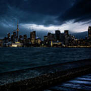 Blur Hour Drama On Toronto Skyline Poster