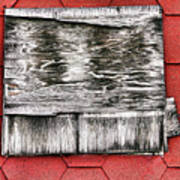 Boarded Window Patterns On Old Style Shingles Poster
