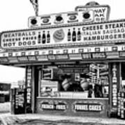 Boardwalk Comfort Food At Seaside Heights New Jersey Poster