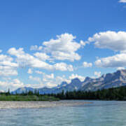 Boat Float On The Bow River 8 Poster