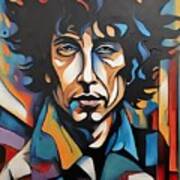 Bob Dylan Abstract Poster