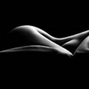 Bodyscape Black And White Poster