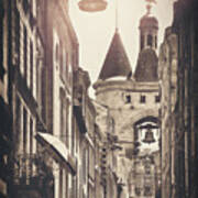 Bordeaux France Grosse Cloche Vintage Sepia Poster