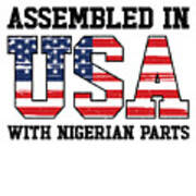 Born Nigerian Nigeria American Usa Citizenship Poster