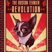 Boston Terrier Revolution Poster