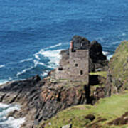 Botallack Crown Engine Houses Cornwall Poster