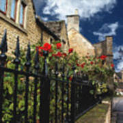 Bourton Red Roses Poster