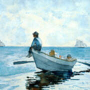 Boys In A Dory By Winslow Homer Poster