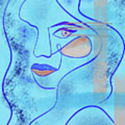 Brigite Bardo Minimalist Portrait C1 Poster