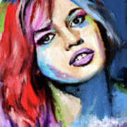 Brigitte Bardot Painting Poster