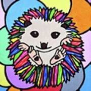 Brillo The Pop Art Hedgehog Poster