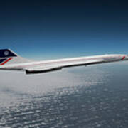 British Airways Supersonic Transport Poster
