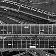 Brooklyn Bridge Vertical Aerial View Poster