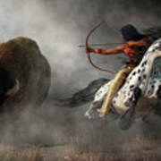 Buffalo Hunt Poster