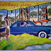 Dixie Road Trips / Chimney Rock Poster