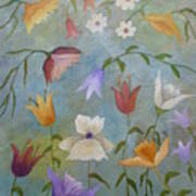 Buoyant Wildflowers Poster