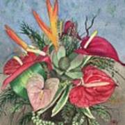 Tropical Bouquet Poster
