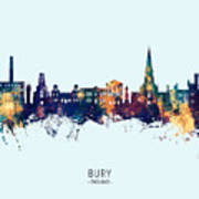 Bury England Skyline #36 Poster