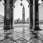 Bw Study - St. Marks Square Poster