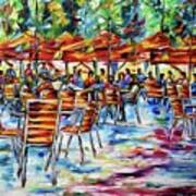 Cafe In The Jardin Des Tuileries Poster