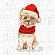 Cairn Terrier Christmas Poster