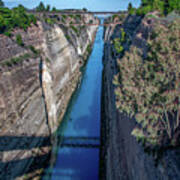 Canal At Corinth, Greece Poster