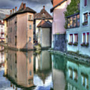 Canal Du Thiou - Annecy - Haute Savoie - France Poster