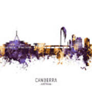 Canberra Australia Skyline #94 Poster