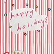 Candy Stripe Holiday Poster