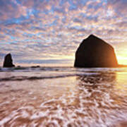 Cannon Beach Sunset Classic Poster