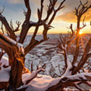 Canyonlands Winter Sunset Poster