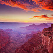 Cape Royal Sunset, Grand Canyon National Park, Arizona, Usa Poster