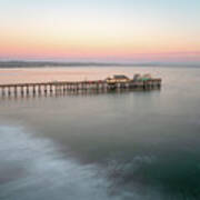 Capitola Wharf Pier At Sunset Photo Poster