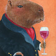 Capybara Cabernet... Poster