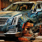 Car 1815 Cadillac Xt7 Poster