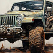 Car 2386 Jeep Wrangler Rubicon Poster
