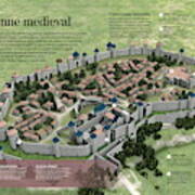 Carcassonne Medieval Poster