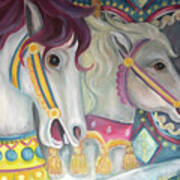 Carousel Horses Poster