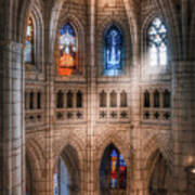 Cathedral Stained Glass Windows Poster