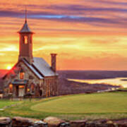 Chapel Of The Ozarks Top Of The Rock Sunset Poster
