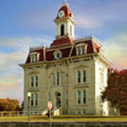 Chase County, Kansas Courthouse Poster