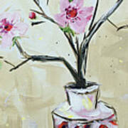 Cherry Blossom Stems Poster