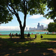 Chicago Skyline Lake Shore Lincoln Park Poster