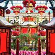 Chinese New Year Decorations At Bellagio, Las Vegas Poster