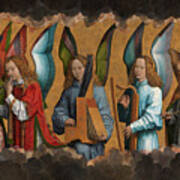 Christ With Singing And Music-making Angels - Panel 2 Poster