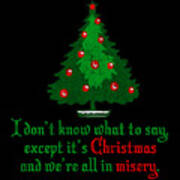 Christmas Misery Retro Poster