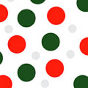 Christmas Polka Dots Poster