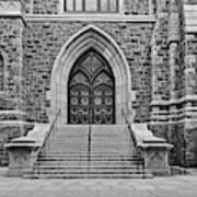 Church Of Saint Mary Yale Bw Poster